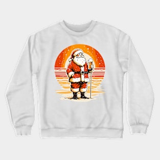 Santa drink beer Crewneck Sweatshirt